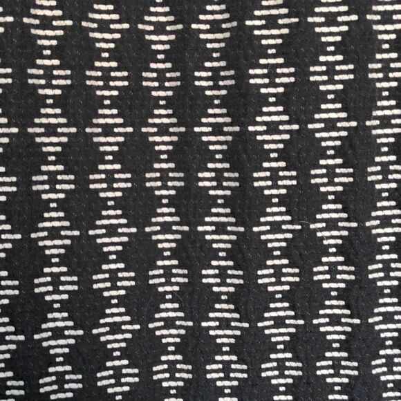 Coldwater Creek Black + White Diamond Motif Midi Pencil Skirt Sz 8 - Picture 2 of 8